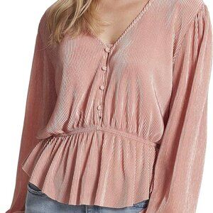 Jessica Simpson Women's Bettina Stylish Cinched Waist Blouse Top XL **NEW/TAGS**